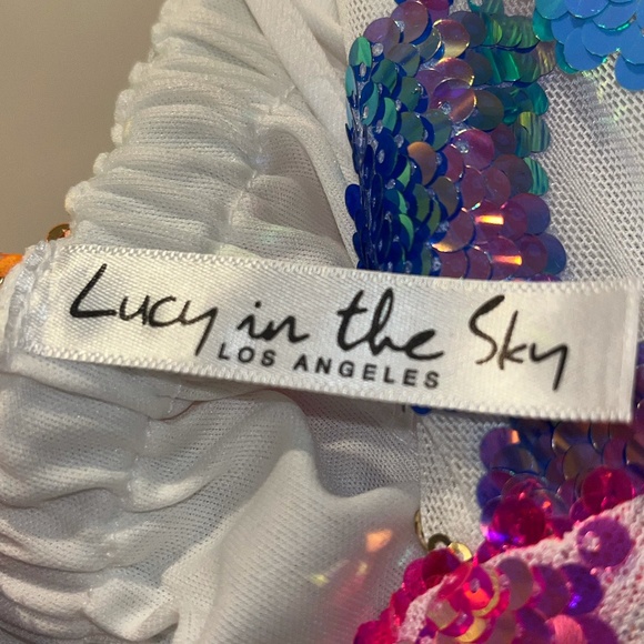 LUCY IN THE SKY MINI SEQUIN DRESS - Picture 4 of 4